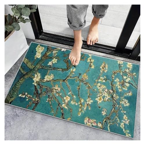 Tapis vert inspiration printaniere grand format 100x150cm - 5