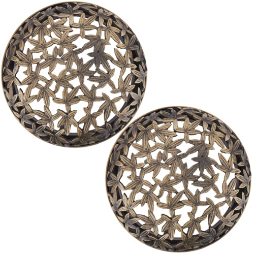 GORGECRAFT 2 Cache Bougie en Alliage Parfumé Rond pour Bougies en Pot Rond Aide à L'Abat Jour...