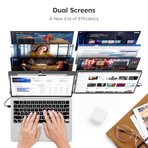 Image of Dopesplay 14.1 inch FHD 1920x1200 IPS Laptop Extender, 16:10 Matte Dual Monitor for 14-17 inch Laptops | USB-C /HDMI, Plug-and-Play | Lightweight Foldable | Compatible with Win /Mac /Android /Switch