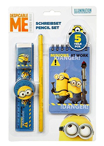 Preisvergleich Produktbild UNDERCOVER Schreibset ´Minions´, 5teilig 4043946253204