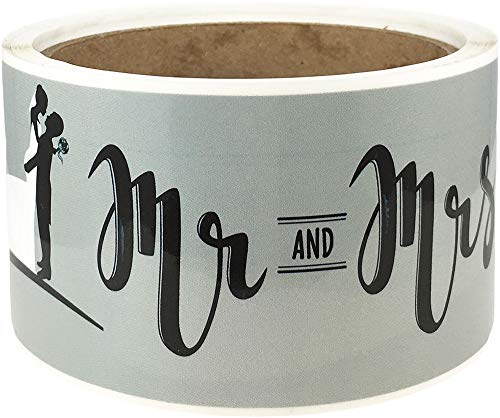 Étiquettes bouteille d'eau Mr and Mrs pour rafraîchir vos invités de mariage avec style