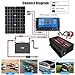 OLONETO 110V/220V 4000W Complete Solar Panel Kit with 30A Controller, 18W 12V Panel for Home, RV, Off-Grid, Generator(Color : Black, Size : 12V-220V)