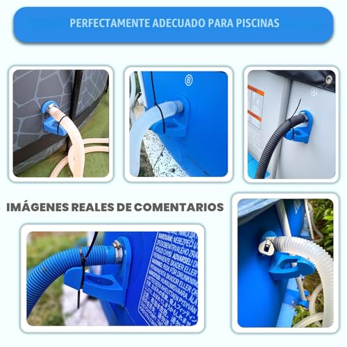 Miniatura 6 de 2 Piezas De Soporte Para Mangueras De Piscina, Soporte Para Tuberías De Piscina, Para Tuberías De 26 Mm A 38 Mm, Compatible Con Piscinas Intex Y Bestway.