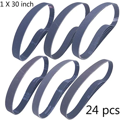 Sackorange 1 x 30 Inch High Performance Silicon Carbide Sanding Belts - Premium