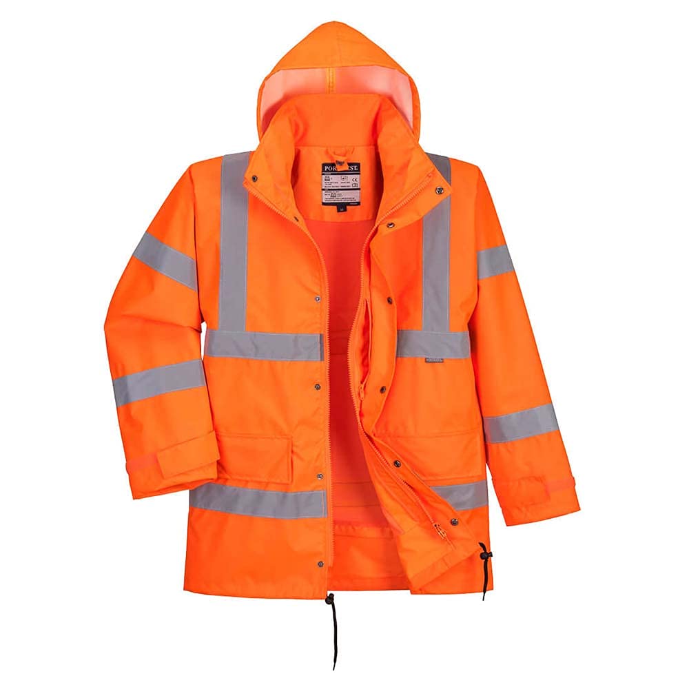 Portwest Rt63 Interactive Giacca Alta Visibilità, Impermeabile e Traspirante Abbigliamento