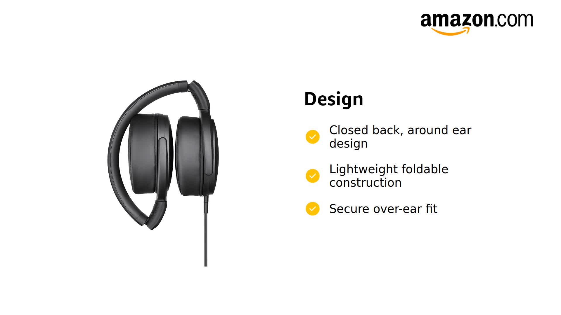 Amazon.com: Sennheiser HD 400S Closed Back, Around Ear Headphone