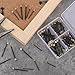 90Pcs Picture Hanging Nails,Wall Pins for Hanging Pictures,Hang Nails for Wall Art Decorative Nail Frame Kit Hardware Tool Hangers for Claw Drywall Nail(3 Sizes Small Medium Large)