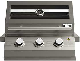 Mimo Style, Churrasqueira Inox a Gás de Embutir com 3 Queimadores