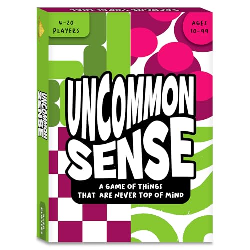 Image of Gouda Games Uncommon Sense - Hilarious Family Guessing Game for Big Groups, Quick-Thinking Word Party Game for Adults and Teens, Perfect for Game Nights, Gift for Ages 10, 11, 12 and Up, 4-20 Players