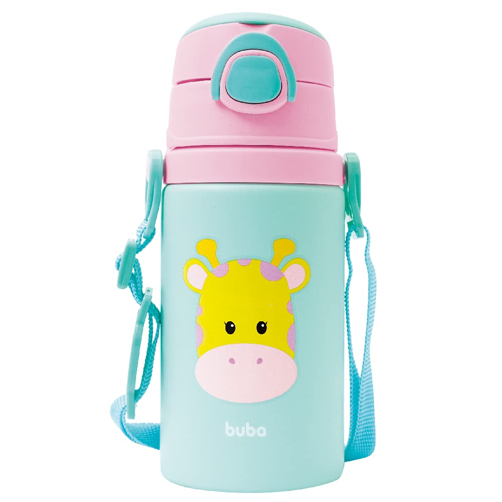 Buba Garrafinha De Aluminio Animal Fun Girafa Colorido | Amazon.com.br