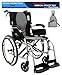 Karman S-2512 Aluminum ErgoFlight Ultra Lightweight Ergonomic Wheelchair S-2512F18SS, Swing in Removable footrest 18