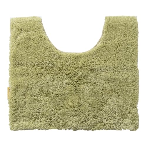 オカ(OKA) 乾度良好Dナチュレ トイレマット ミニサイズ (約48cm×55cm) グリーン (かんどりょうこう 吸水 速乾 抗菌 防臭 トイレ 洗える)