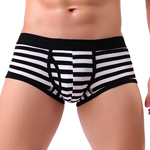 Preisvergleich Produktbild Boxershorts Herren Unterwäsche Baumwolle Männer Unterhose Unterhosen Unterwäsche Boxershorts Pants Retroshorts LMMVP (M, Schwarz)