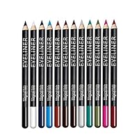 12 Farben Kajal Set - bunt wasserfest Kajalstifte für weiche Übergänge, Eye Pencil Liner Augen Make-up von „Linble“