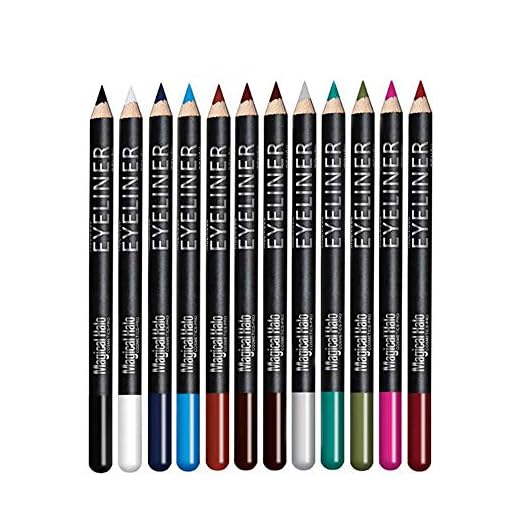 eyeliner kajal set - 12 couleurs assorties crayons eyeliners naturels mat de longue durée, Eye Makeup Liner Pencil