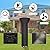 Patio Heater Covers, Waterproof Outdoor Heater Cover with Zipper and Storage Bag for Standing Heater Waterproof, Dustproof, Windproof, Sunproof, Snowproof (Black, 87'' Height x 33" Dome x 19" Base)