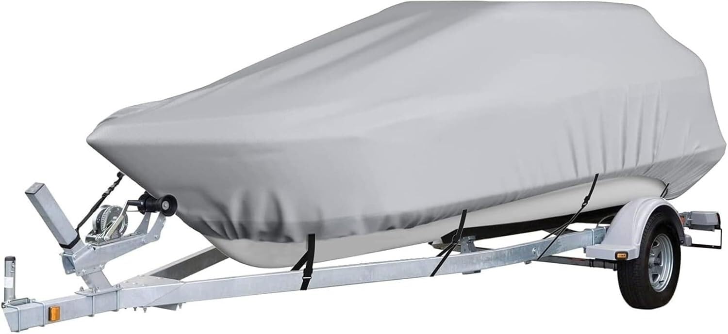 Housse de yacht évitez l'humidité et les déchirures avec la toile 600D grise 17-19 FT