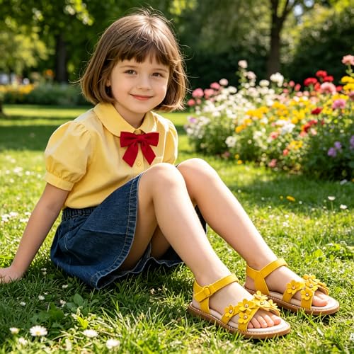 Image of Kiderence Toddler Girls Sandals Little Girls Kids Summer Shoes Toddler Sandals