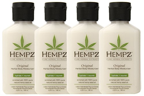 Hempz Original Herbal Body Moisturizer, 2.25 Oz Pack Of 4, 2.25 Oz