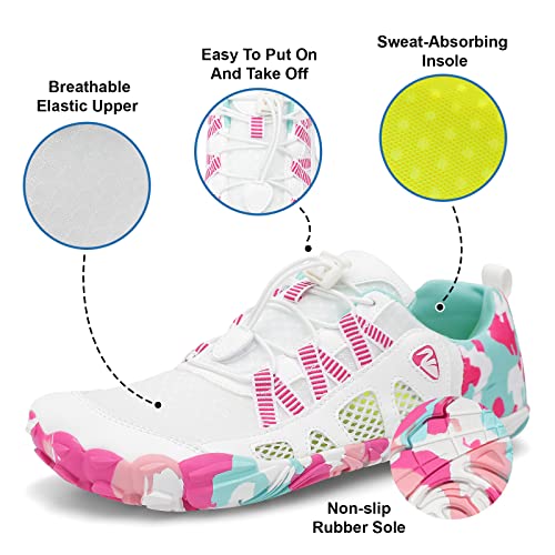 Image of XIHALOOK Athletic Hiking Water Shoes Womens Mens Quick Dry Barefoot for Beach Walking Kayaking Surfing Training