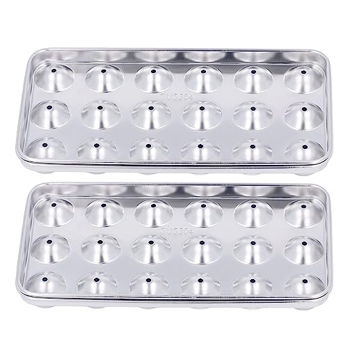 Bandeja para cubitos de hielo de acero inoxidable 18 ranuras miniatura 5