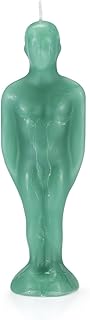 Male Image Figure Candle for Money Drawing Prosperity Spell-Casting Witchcraft Wishing Manifestation Spiritual Healing Magical Positive Energy Protection Blessing Ritual Wish Candles, Green