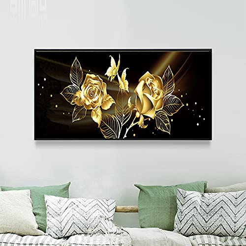 Diamond painting strass kit complet de grande taille pour une décoration murale luxe