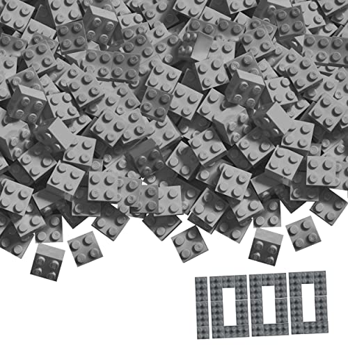Bloques de construcción Simba Blox grises para niños, pack de 1000 piezas en caja