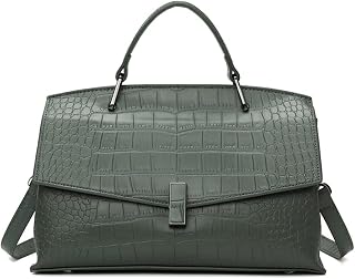Fashion Crocodile Pattern Leather Satchel Handbag for Women Top Handle Crossbody Bag Ladies Large Tote Purse