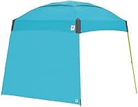 Vista 6 de E-Z UP Pared lateral única, se adapta a patas en ángulo de 12 pies, accesorio de clip de braguero, gris