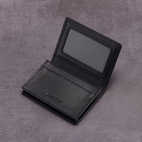 Image of HISCOW Business Card Holder with Large Compartment - Full Grain Leather
