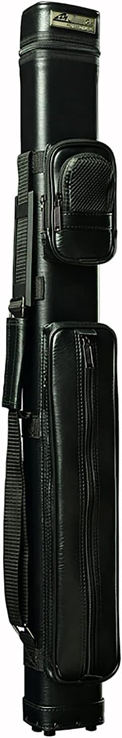 Pool Cue Case Billiard Cue Bag 5 Hole Billiard Rod Storage Pack,Portable Storage Bag Billiard Cue Cover,Hold 2 Butts 3 Rods,for Indoor Entertainment Accessories-Black||90cm
