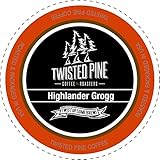 Twisted Pine Coffee Highlander Grogg, Flavored Coffee, Single-Serve Cups for Keurig K-Cup Brewers, 12 Count