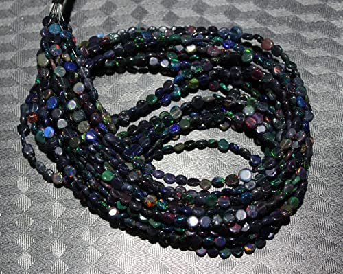 Opale noire d'Éthiopie 4mm LKBEADS : finissez-en avec les bijoux ternes grâce aux perles lisses
