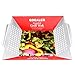 GDEALER BBQ Grill Basket 14"x12" Barbecue Grill Basket Grill Pan for Veggies, Chicken, Meats and Fish, Professional 430 Grade Stainless Steel, Silver