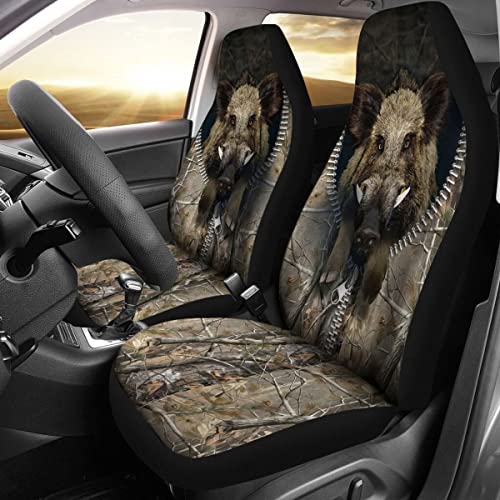 Talayituse Coprisedile per auto con stampa cavaliere lontra, per sedile anteriore, motivo bandiera americana grunge, elastico, morbido, universale, con schienale alto, accessori per interni per SUV