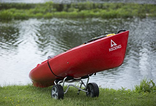 attwood 11930-4 Kayak and Canoe Cart, Large-Diameter Wheels, No-Deflate Tires, Carries Up to 100 Pounds, Aluminum by attwood - Image 3