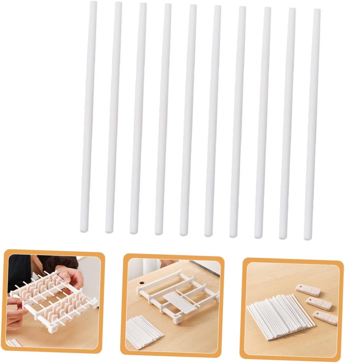 AUTSUPPL 10pcs High-Temperature Resistant Hanging Burning Rods Oxide Firing Tools for Kiln Accessories and Crafting Pottery