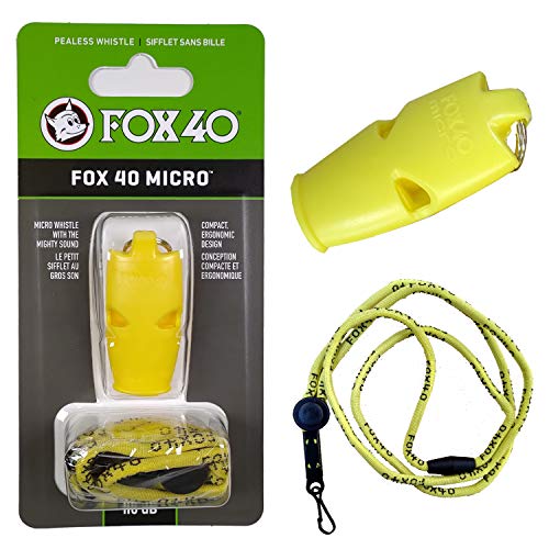 FOX40 �z�C�b�X�� MICRO 110db (�C�G���[) �������[�h�t�� �s�[���X�\��(�R���N�ʕs�g�p) STRAZAR (STR-WHSM-Y)