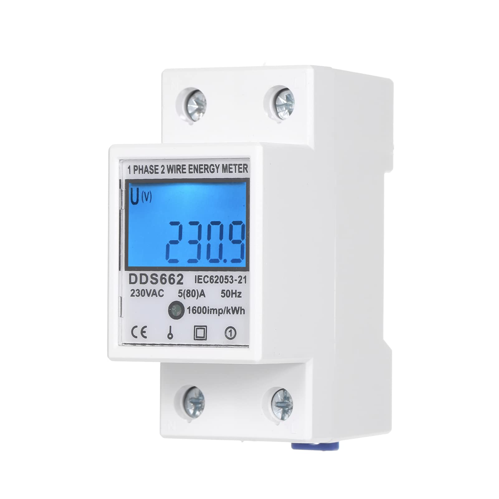 Pepisky AC 230V Single Phase Energy Meter With Backlight DDS662