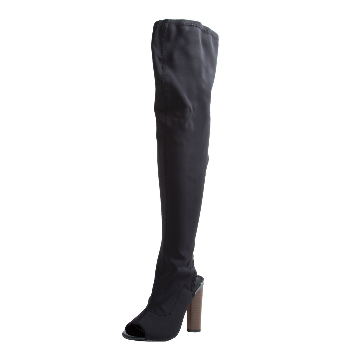 Cape Robbin Connie 11 Black Stretch Otk Thigh High Open