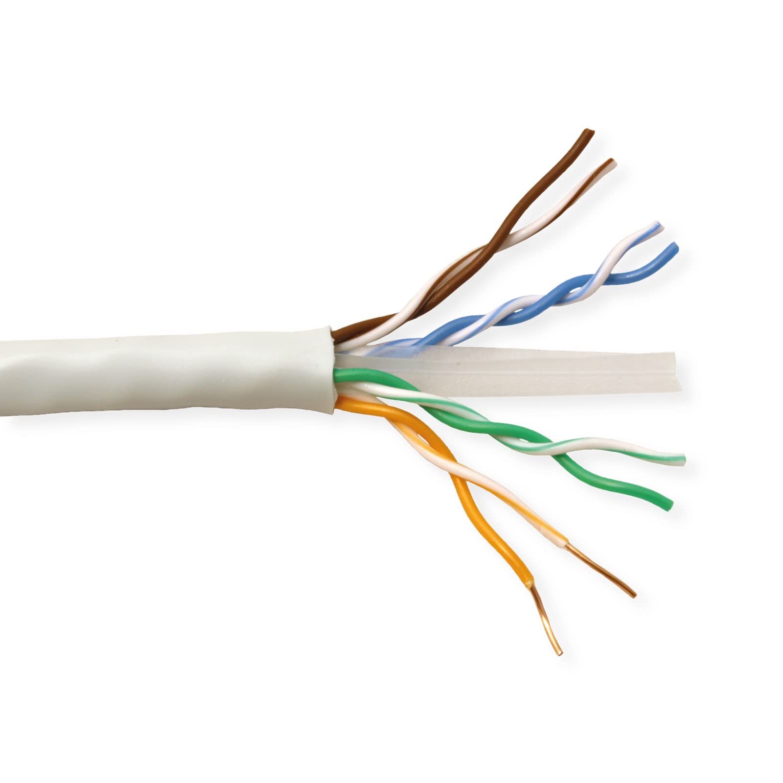 ROLINE 21150990 UTP kabel kat.6 do klasy E drut lity, 100 m szary