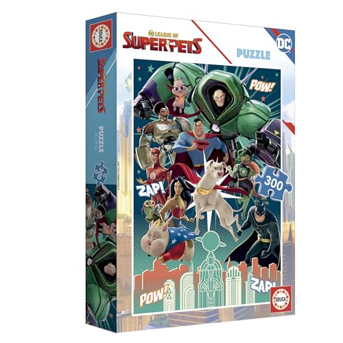 Educa 19486, DC League of Superpets, 300 Piece Puzzle for Adults and Children from 8 Years, Cartoon, Superman - Image 3