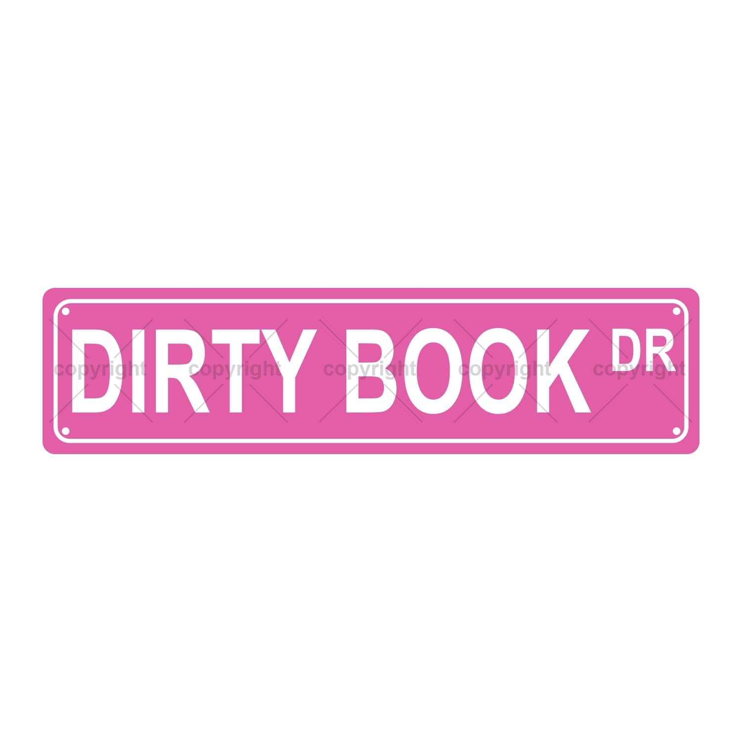 Dirty Book DR Bookshelf Metal Tin Street Sign Bar Cafe Garage Cave Home Room Wall Bathroom Farmhouse Garden Porch Patio Decor,4x16 Inch