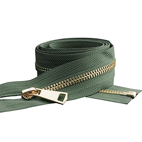 Cerniera Lampo 5# Chiusura automatica colorata con chiusura automatica in rame con cerniera fai da te artigianale for abbigliamento, tasche, scarpe, borse, cucito Cucito Giacche (Color : Yellow, Si