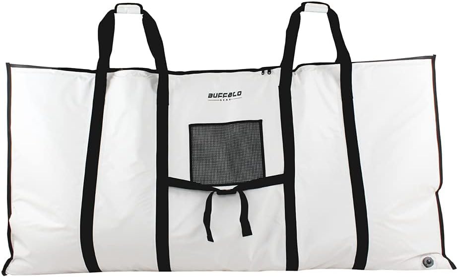 Buffalo Gear Large Fish Kill Bag with YKK Zipper, 80x40in Insulate Fish Cooler Bag for Tuna or Billfish Cold and Fresh