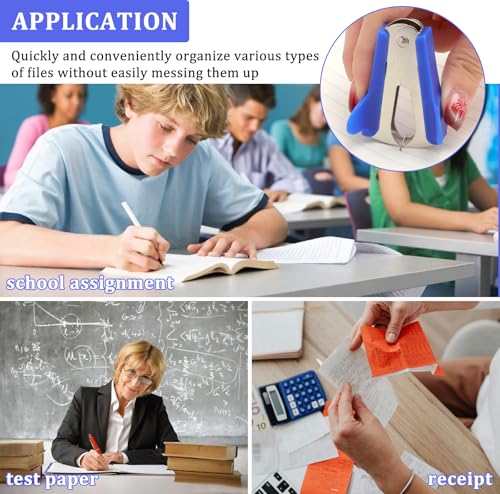 XRVRILE Entklammerer Set 6er Heftklammerentferner Klammerentferner Enthefter Tacker Entferner, Entklammerer Metall Ergonomisch Büro Schule Zuhause, Heftklammern Entferner Komfort Griff Langlebig