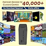 2025 Retro Gaming Console Pro 4K HDMI with 40,000+ Built-in Classic Video Games - Plug & Play Game Stick for TV with 2 Wireless Controllers | 23 Emulator Support 64GB - Image 3