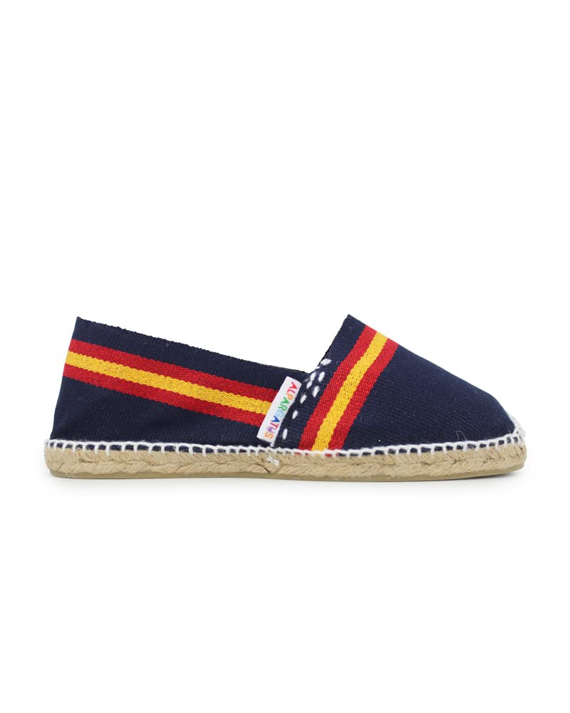 Espadrilles classiques unisexe avec drapeau de l'Espagne (fabrication artisanale en Espagne)