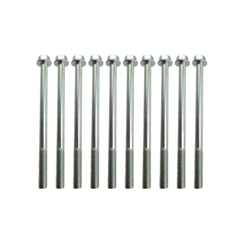 M6 X 80mm Flanged Hex Bolt Compatible with Motorcycle Pit Bike ATV Quad Engine